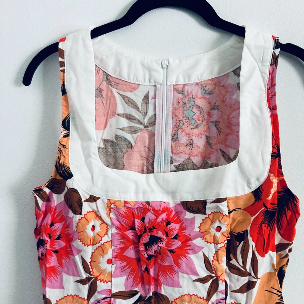Retro Floral Print Dress - Picture 4 of 6